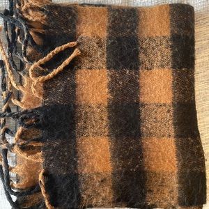 Patterned scarf brown/black